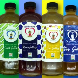 Kemboocha kombucha variety pack. This Black owned kombucha brand is a great gift idea for mom.