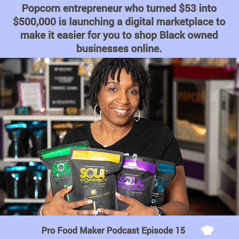 De J Lozada, Founder of Soul Popped Gourmet Popcorn, is launching Shop Kemet, a digital marketplace for Black owned businesses