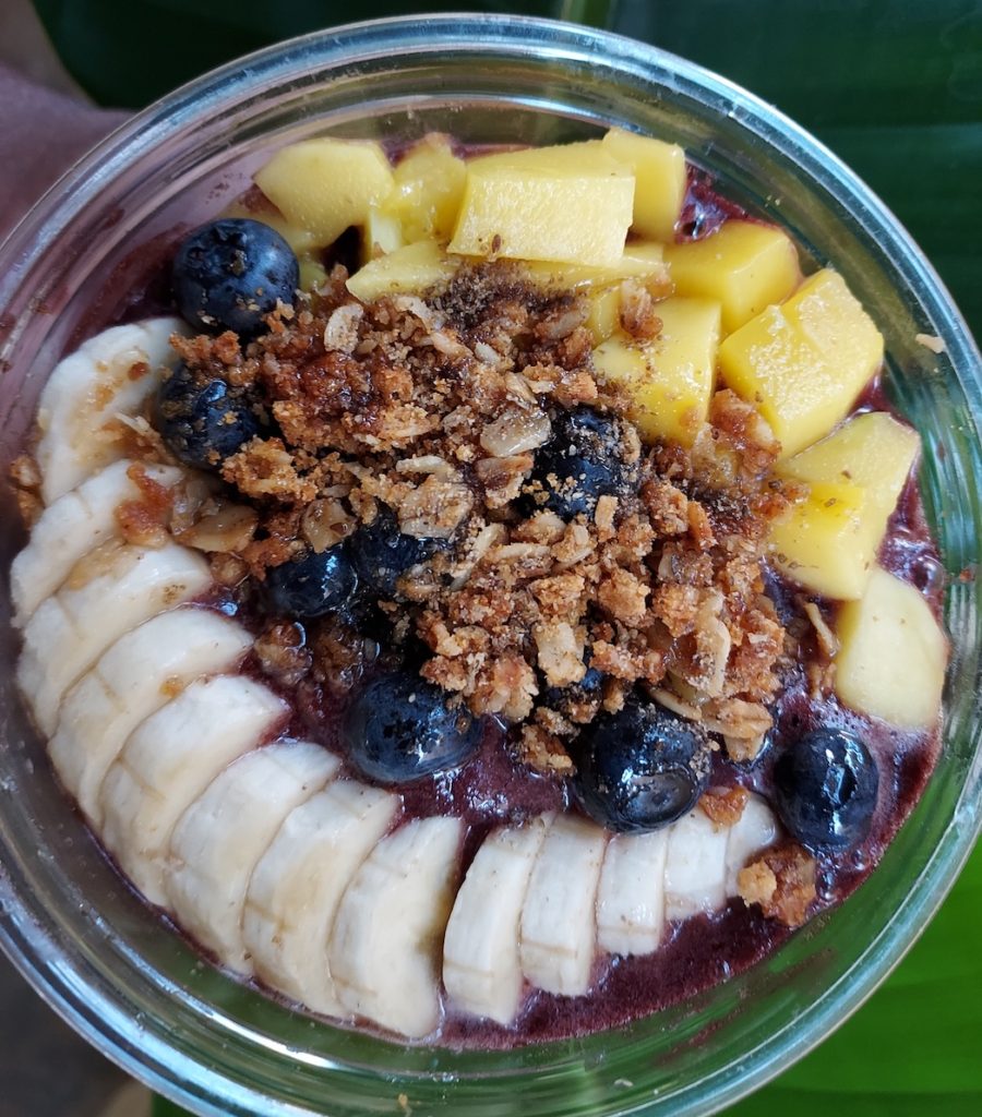 Acai bowl from Thrive Juices, in POST Houston food hall. 