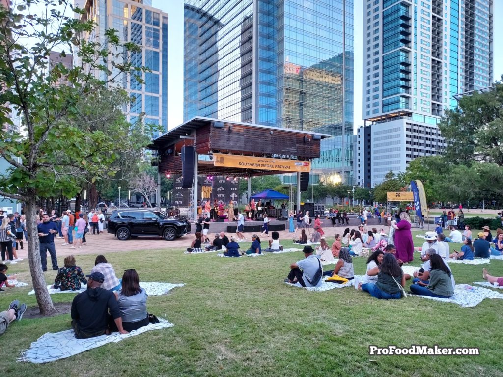 Southern Smoke Festival live music at Discovery Green in Downtown Houston