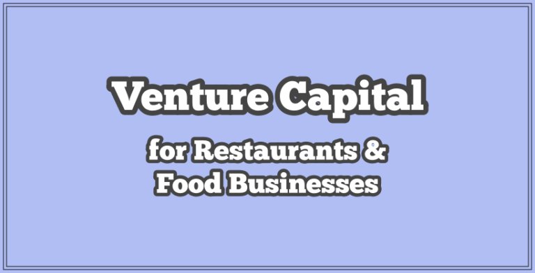 venture capital for restaurants