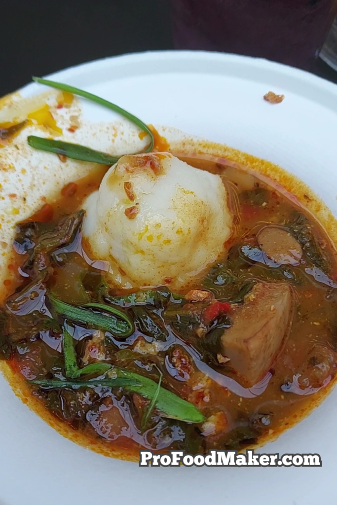 vegan efo riro from Onyinyechukwu Akpa at Chopd & Stewd Festival in Houston