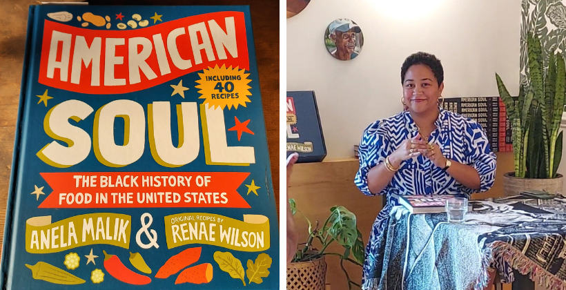 Anela Malik at her book signing for American Soul