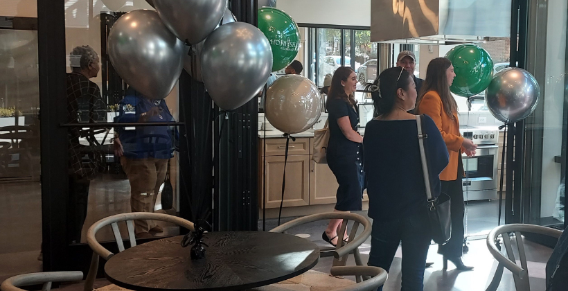 Many supporters showed up for the Grand Opening.