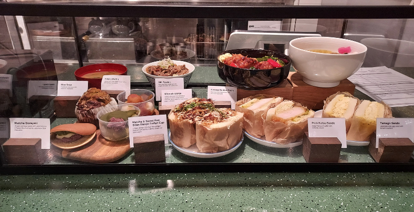 MUJI Market food in a display case