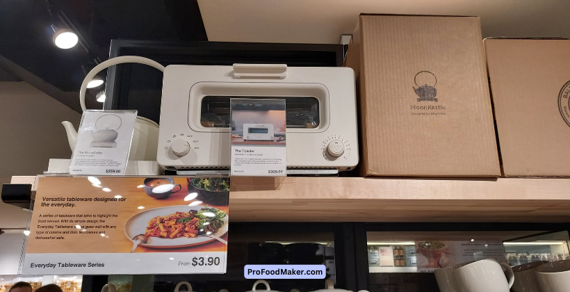 Where to buy the Balmuda Toaster? It's on the shelf next to the MoonKettle and beside the cafe area.