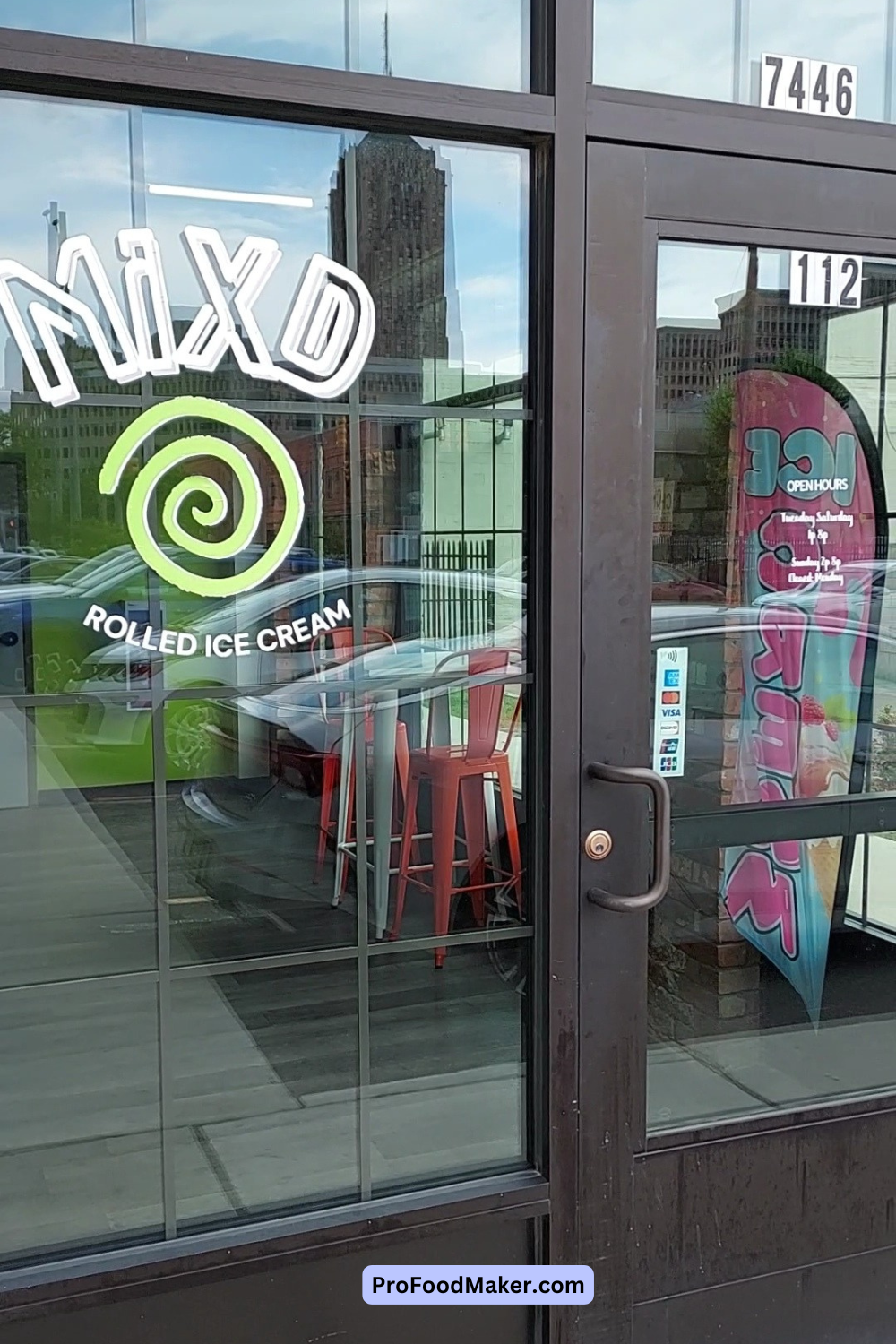 MixD Rolled Ice Cream's storefront in Detroit, MI