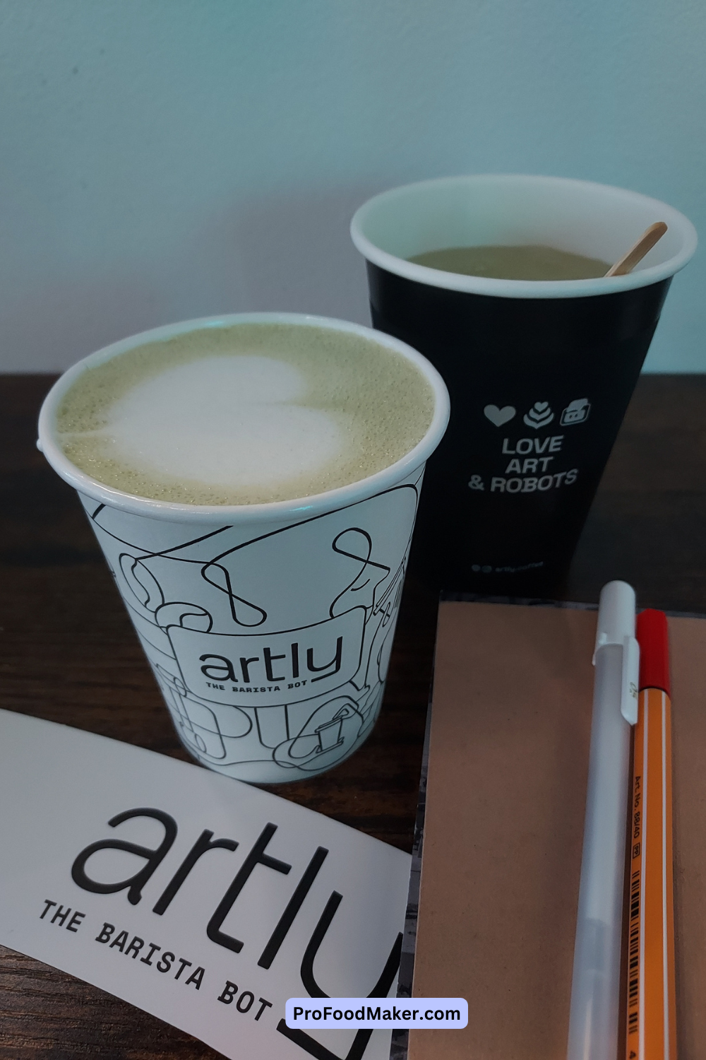 matcha flat white drink