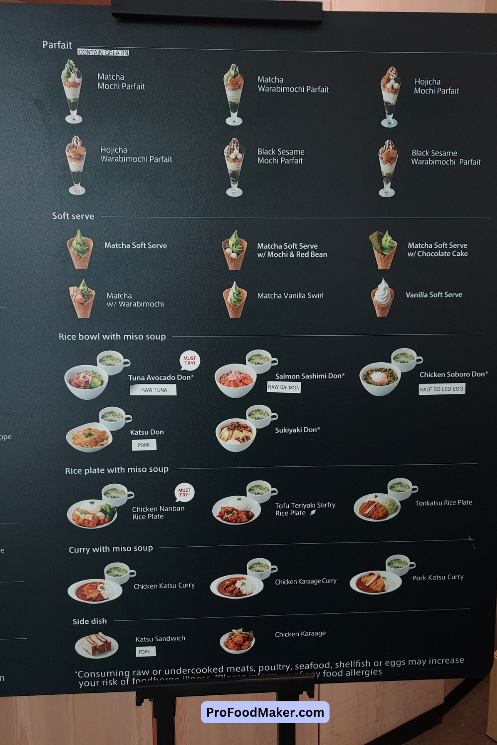 matcha parfait seattle menu