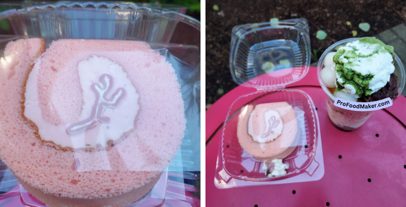 nana's green tea sakura roll cake