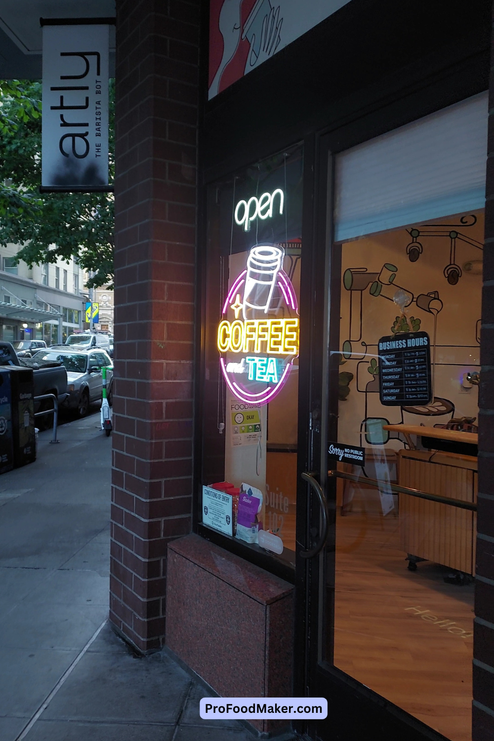outside of one of the artly coffee locations