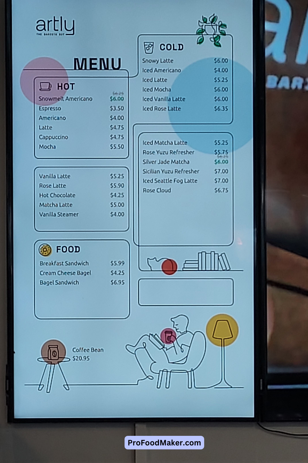 seattle artly coffee menu