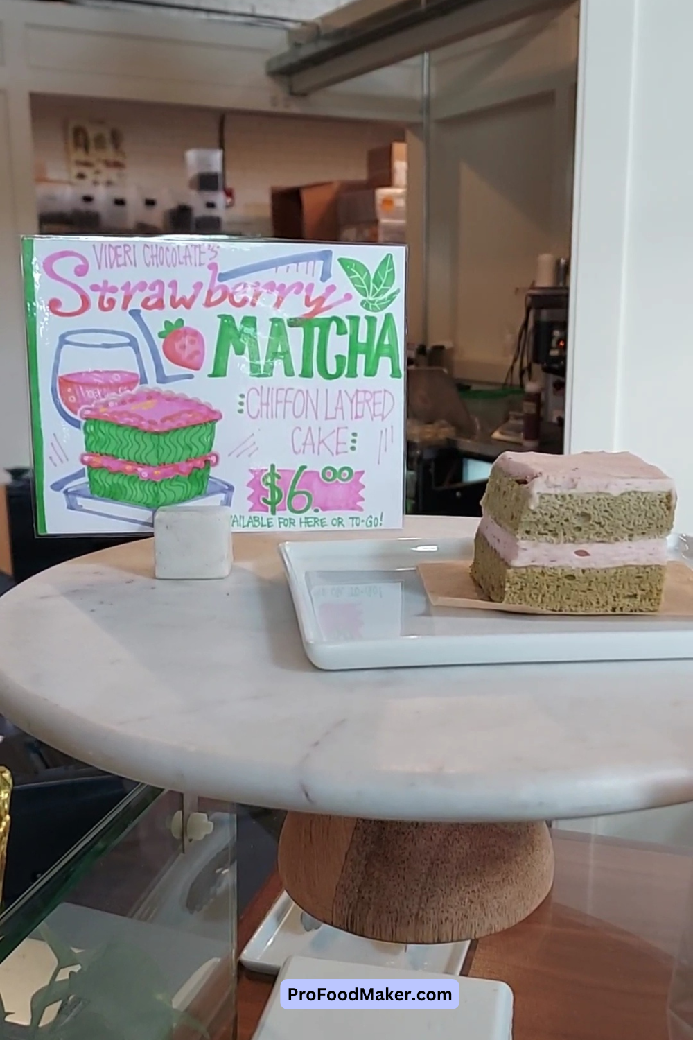 videri chocolate factory strawberry matcha cake
