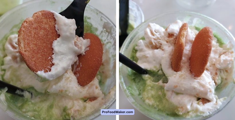 banana pudding matcha latte