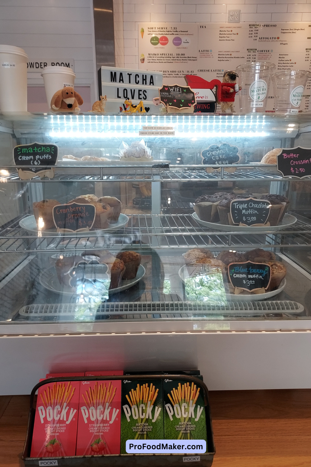 charlotte location matcha cream puff and baked goods