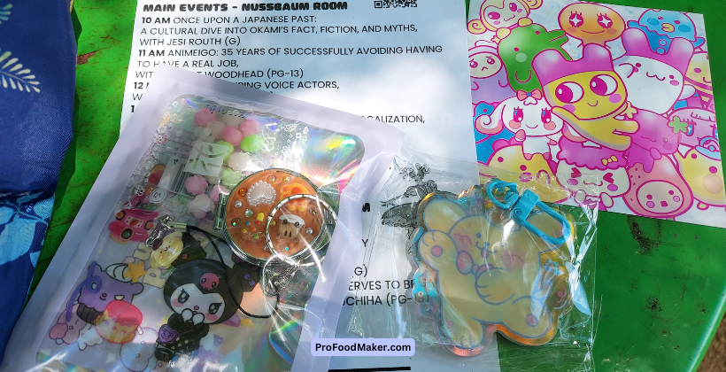 kuromi pompompurin tamagotchi keychains stickers and prints