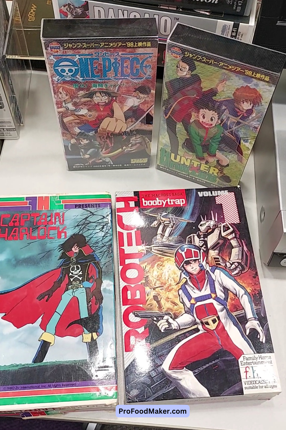 robotech captain harlock hunter x hunter and one piece on VHS