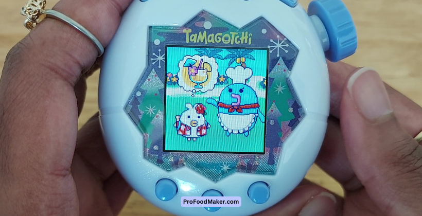 tamagotchi paradise mini game fruit gathering start screen